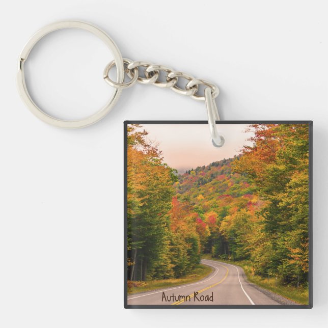 Porte-clefs Porte - clé acrylique Autumn Road (Devant)
