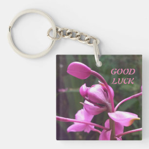 Porte-clefs Porte - clé acrylique avec fleurs naturelles