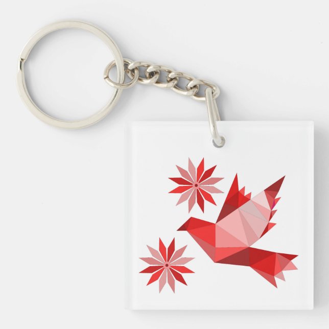 Porte-clefs Porte - clé acrylique avec joli ART (Devant)
