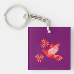 Porte-clefs Porte - clé acrylique avec joli ART