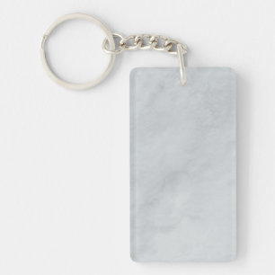 Porte-clefs Porte - clé acrylique blanc en pierre de marbre