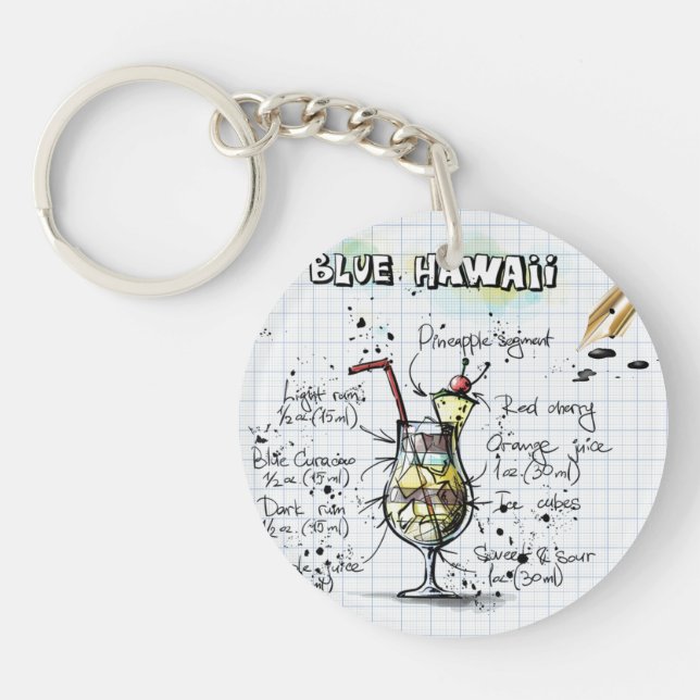 Porte-clefs Porte - clé acrylique Blue Hawaii (Devant)
