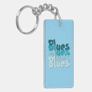 Porte-clefs Porte - clé acrylique blues