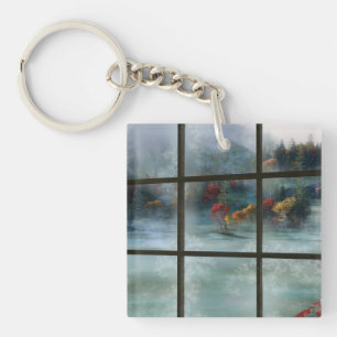 Porte-clefs Porte - clé acrylique Cwm Automne Frost