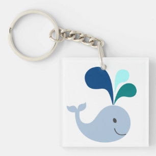 Porte-clefs Porte - clé acrylique de baleine