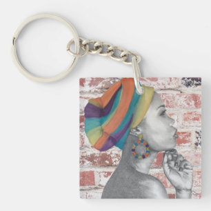 Porte-clefs Porte - clé acrylique de l'ange gardien, (double f