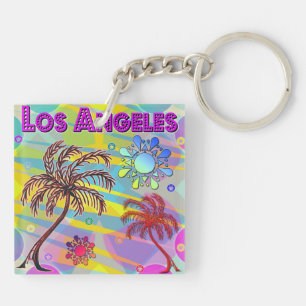 Porte-clefs Porte - clé acrylique de Los Angeles Happy et Hope