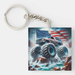PORTE-CLEFS PORTE - CLÉ ACRYLIQUE DE MONSTER TRUCK