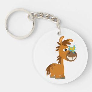 Porte-clefs Porte - clé acrylique de papillon caricaturé migno
