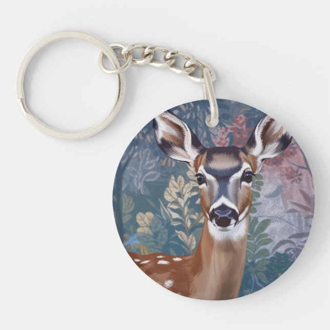 Porte-clefs Porte - clé acrylique Doe Deer Circle (Devant)