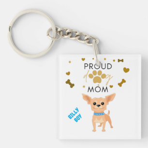 Porte-clefs porte - clé acrylique double face "CHIHUAHUA".