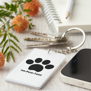 Porte-clefs Porte - clé acrylique double face circulaire Im-Pa