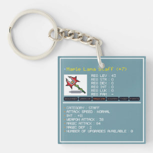 Porte-clefs Porte - clé acrylique double face du magicien mapl