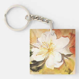 Porte-clefs Porte - clé acrylique double face Magnolia