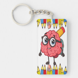 Porte-clefs Porte - clé Acrylique Du Cerveau Intelligent - Mig