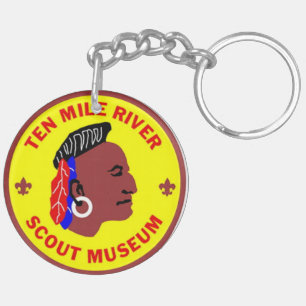 Porte-clefs Porte - clé acrylique du logo du musée Scout de