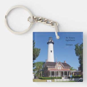 Porte-clefs Porte - clé acrylique du phare St. Simons