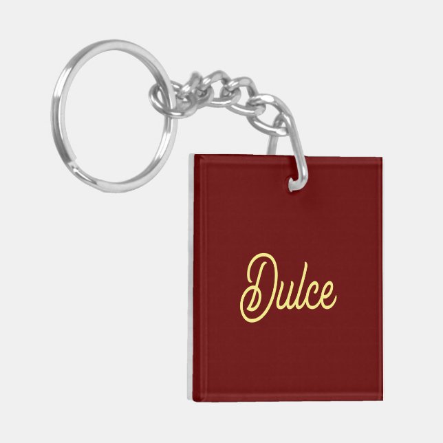Porte-clefs Porte - clé acrylique Dulce (Devant gauche)