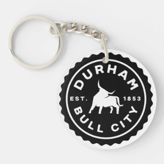 Porte-clefs Porte - clé acrylique Durham Bull City Round Seal