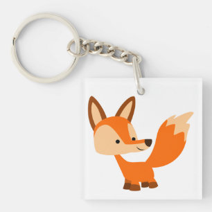 Porte-clefs Porte - clé acrylique Fox agréable