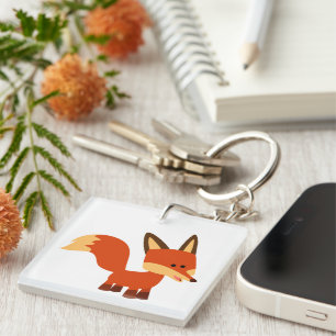Porte-clefs Porte - clé acrylique Fox de l'astuce mignonne