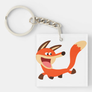 Porte-clefs Porte - clé acrylique Fox Mischievous mignon