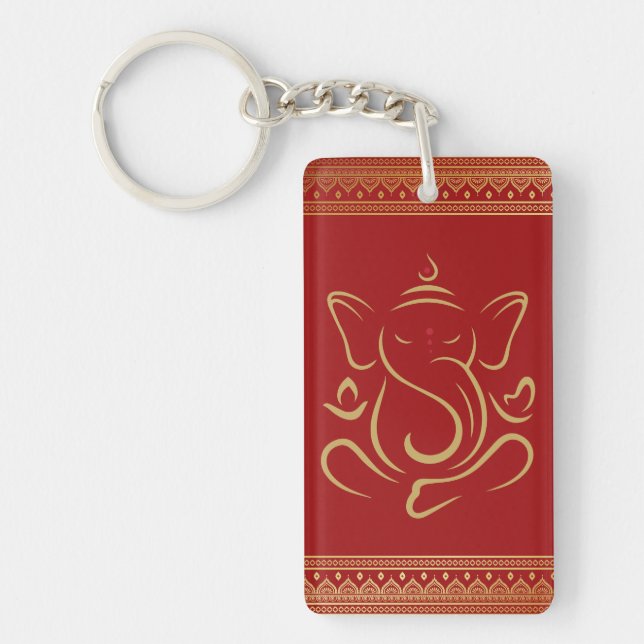 Porte-clefs Porte - clé acrylique Ganesh (Devant)