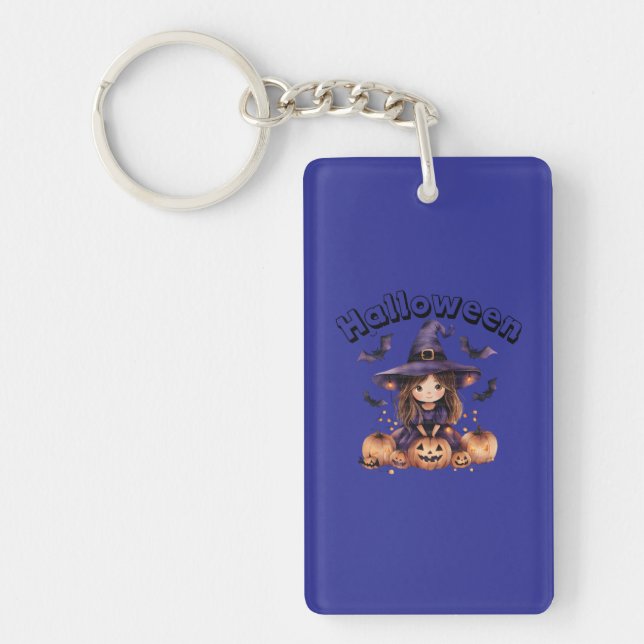 Porte-clefs Porte - clé acrylique Halloween Witch (Devant)