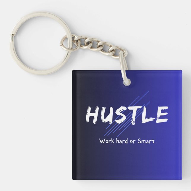 Porte-clefs Porte - clé acrylique Hustle (Devant)