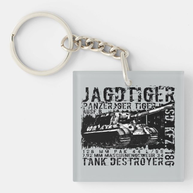 Porte-clefs Porte - clé acrylique JAGDTIGER (Devant)