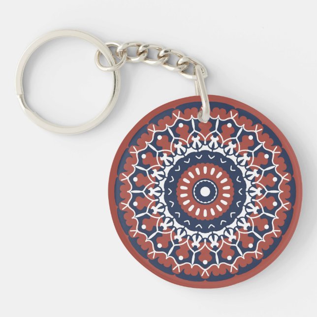 Porte-clefs Porte - clé acrylique Mandala Design (Devant)
