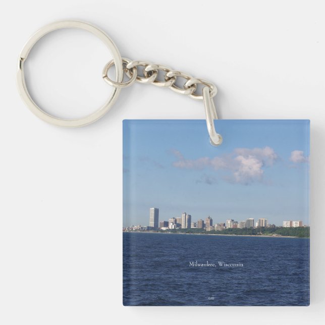 Porte-clefs Porte - clé acrylique Milwaukee Skyline (Devant)