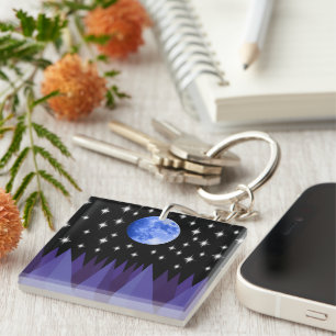 Porte-clefs Porte - clé acrylique Moon Starlight