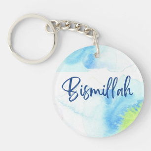 Porte-clefs Porte - clé acrylique par Rand - Bismillah Blue