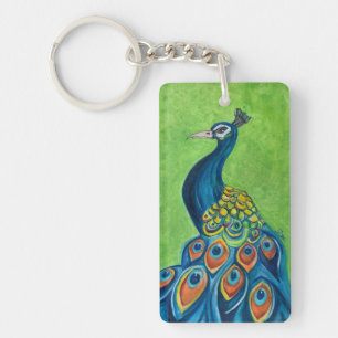 Porte-clefs Porte - clé acrylique Peacock