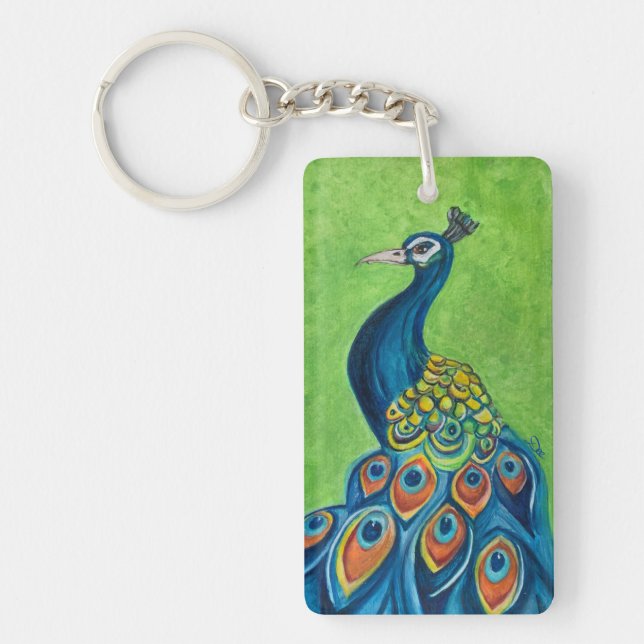 Porte-clefs Porte - clé acrylique Peacock (Devant)
