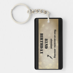 Porte-clefs Porte - clé acrylique personnalisé 82e anniversair