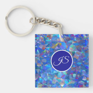 Porte-clefs Porte - clé acrylique personnalisé Opal Crystal