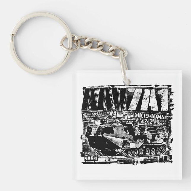 Porte-clefs PORTE - CLÉ acrylique Porte - clé AAV-7A1 (Devant)
