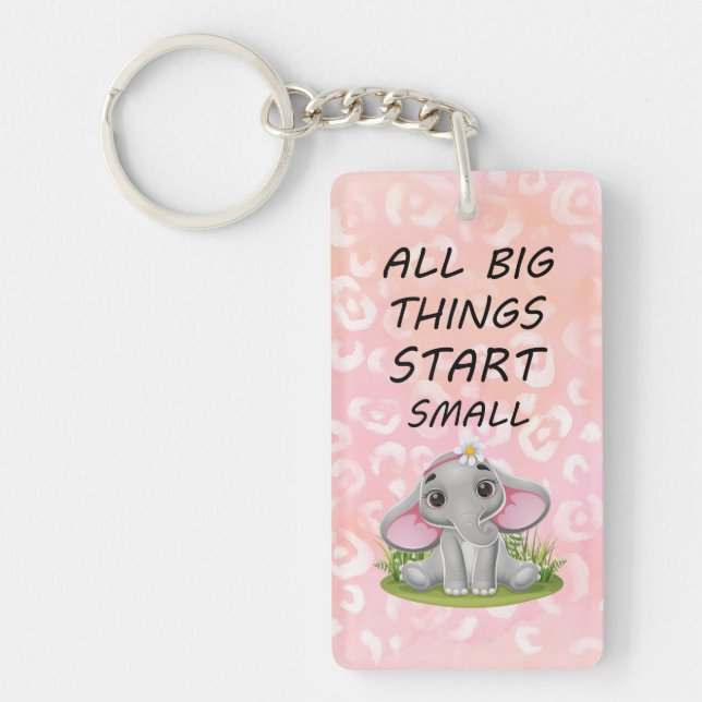 Porte-clefs Porte - clé acrylique, rectangle (double face) (Devant)