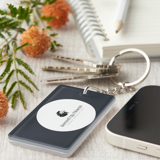 Porte-clefs Porte - clé acrylique, Rectangle (double face) (Devant droit)