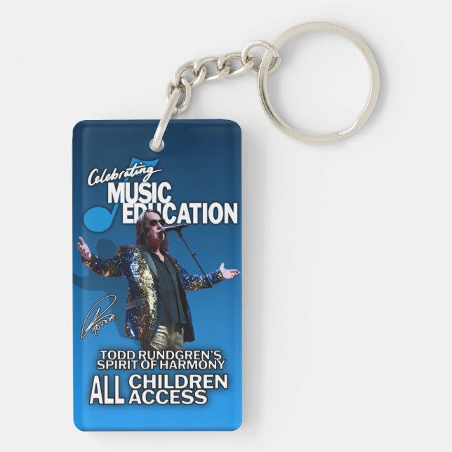 Porte-clefs Porte - clé acrylique, Rectangle (double face) (Dos)