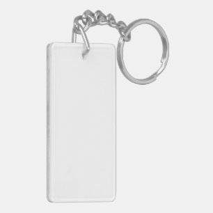 Porte-clefs Porte - clé acrylique, Rectangle (double face)