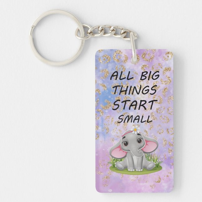 Porte-clefs Porte - clé acrylique, Rectangle (double face) (Devant)