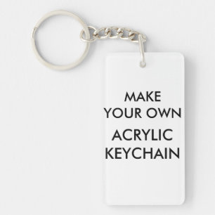 Porte-clefs Porte - clé acrylique rectangulaire personnalisé