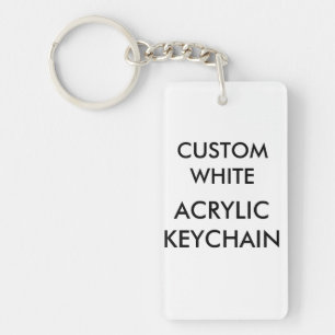 Porte-clefs Porte - clé acrylique rectangulaire personnalisé