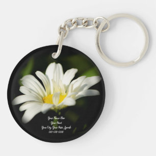 Porte-clefs Porte - clé acrylique rond Oxeye Daisy