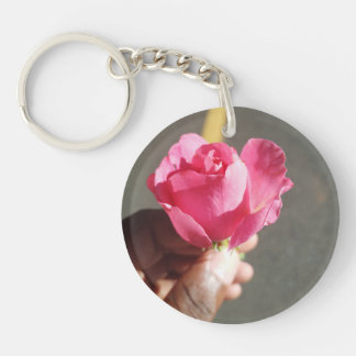 Porte-clefs Porte - clé acrylique rose