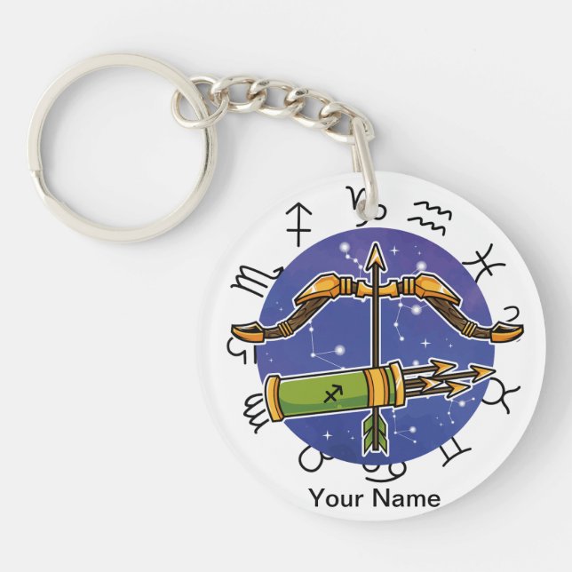 Porte-clefs Porte - clé acrylique Sagittarius & Aries (Devant)