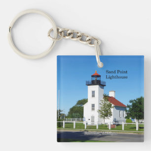 Porte-clefs Porte - clé acrylique Sand Point Lighthouse
